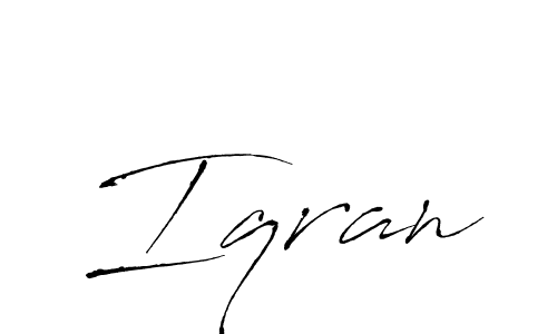 Antro_Vectra is a professional signature style that is perfect for those who want to add a touch of class to their signature. It is also a great choice for those who want to make their signature more unique. Get Iqran name to fancy signature for free. Iqran signature style 6 images and pictures png