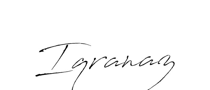 Similarly Antro_Vectra is the best handwritten signature design. Signature creator online .You can use it as an online autograph creator for name Iqranaz. Iqranaz signature style 6 images and pictures png