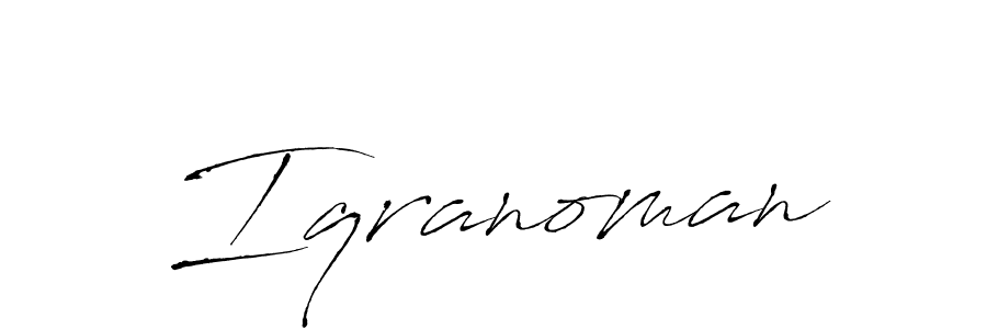 if you are searching for the best signature style for your name Iqranoman. so please give up your signature search. here we have designed multiple signature styles  using Antro_Vectra. Iqranoman signature style 6 images and pictures png