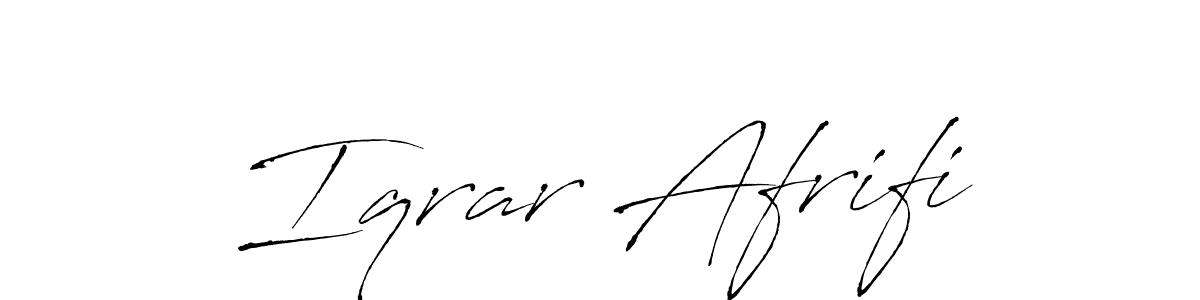 Iqrar Afrifi stylish signature style. Best Handwritten Sign (Antro_Vectra) for my name. Handwritten Signature Collection Ideas for my name Iqrar Afrifi. Iqrar Afrifi signature style 6 images and pictures png