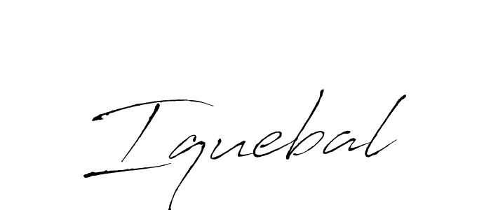 Iquebal stylish signature style. Best Handwritten Sign (Antro_Vectra) for my name. Handwritten Signature Collection Ideas for my name Iquebal. Iquebal signature style 6 images and pictures png