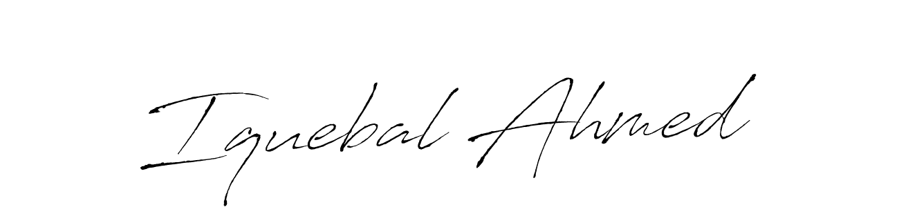 Similarly Antro_Vectra is the best handwritten signature design. Signature creator online .You can use it as an online autograph creator for name Iquebal Ahmed. Iquebal Ahmed signature style 6 images and pictures png