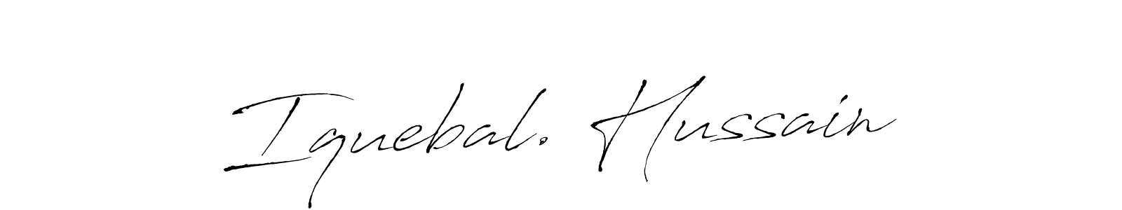 The best way (Antro_Vectra) to make a short signature is to pick only two or three words in your name. The name Iquebal. Hussain include a total of six letters. For converting this name. Iquebal. Hussain signature style 6 images and pictures png