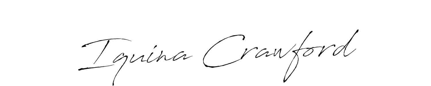 Use a signature maker to create a handwritten signature online. With this signature software, you can design (Antro_Vectra) your own signature for name Iquina Crawford. Iquina Crawford signature style 6 images and pictures png