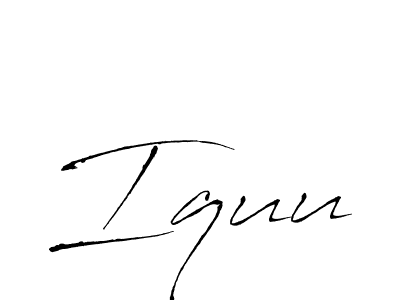 How to make Iquu name signature. Use Antro_Vectra style for creating short signs online. This is the latest handwritten sign. Iquu signature style 6 images and pictures png