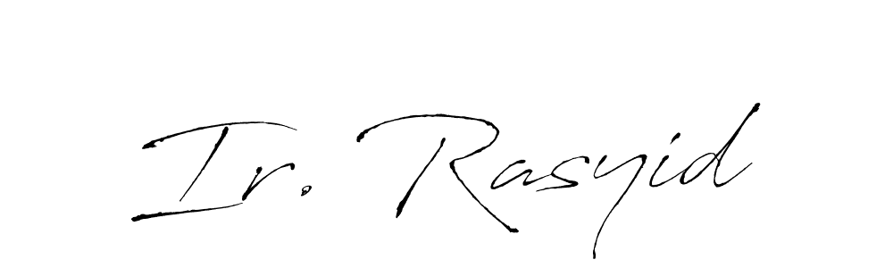 Similarly Antro_Vectra is the best handwritten signature design. Signature creator online .You can use it as an online autograph creator for name Ir. Rasyid. Ir. Rasyid signature style 6 images and pictures png