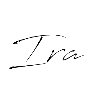 Create a beautiful signature design for name Ira. With this signature (Antro_Vectra) fonts, you can make a handwritten signature for free. Ira signature style 6 images and pictures png