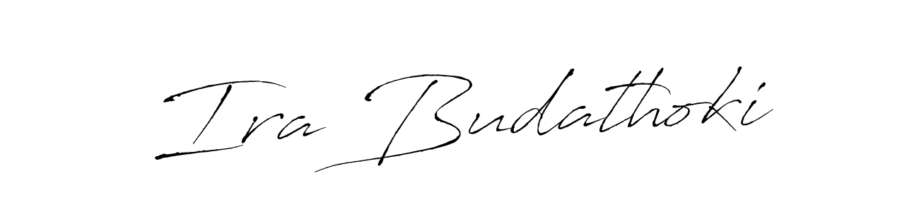 Also You can easily find your signature by using the search form. We will create Ira Budathoki name handwritten signature images for you free of cost using Antro_Vectra sign style. Ira Budathoki signature style 6 images and pictures png