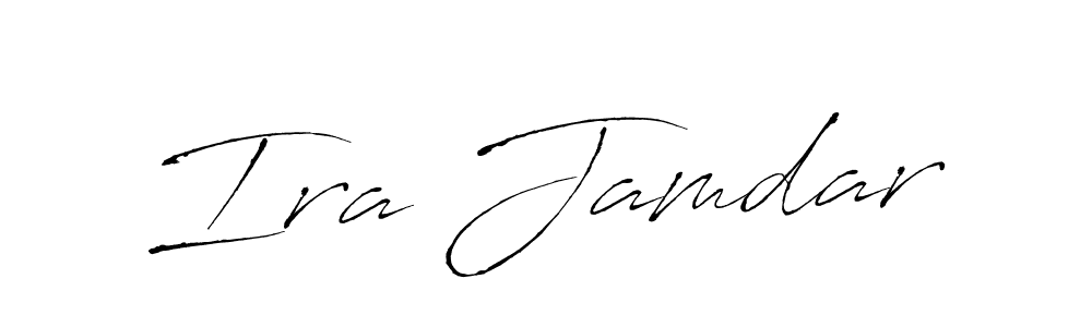 Antro_Vectra is a professional signature style that is perfect for those who want to add a touch of class to their signature. It is also a great choice for those who want to make their signature more unique. Get Ira Jamdar name to fancy signature for free. Ira Jamdar signature style 6 images and pictures png