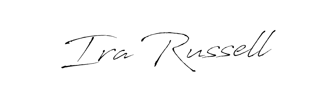 Use a signature maker to create a handwritten signature online. With this signature software, you can design (Antro_Vectra) your own signature for name Ira Russell. Ira Russell signature style 6 images and pictures png