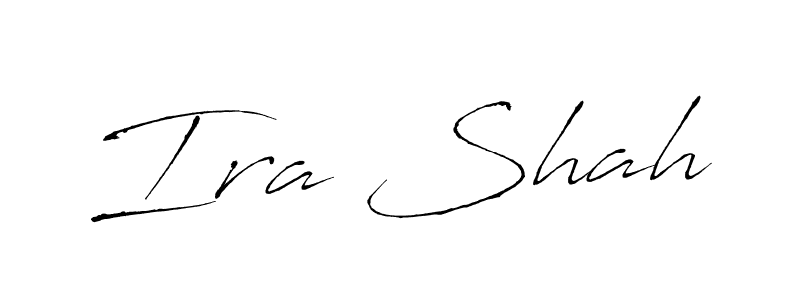 Design your own signature with our free online signature maker. With this signature software, you can create a handwritten (Antro_Vectra) signature for name Ira Shah. Ira Shah signature style 6 images and pictures png
