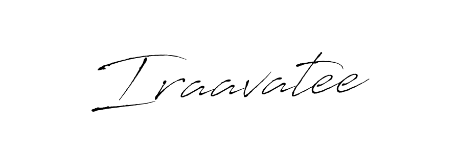 Make a beautiful signature design for name Iraavatee. With this signature (Antro_Vectra) style, you can create a handwritten signature for free. Iraavatee signature style 6 images and pictures png