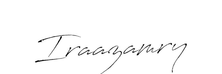 The best way (Antro_Vectra) to make a short signature is to pick only two or three words in your name. The name Iraazamry include a total of six letters. For converting this name. Iraazamry signature style 6 images and pictures png