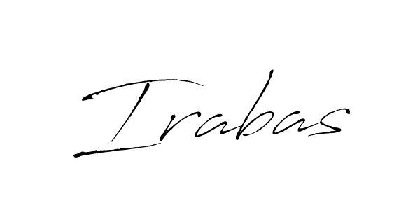 Create a beautiful signature design for name Irabas. With this signature (Antro_Vectra) fonts, you can make a handwritten signature for free. Irabas signature style 6 images and pictures png
