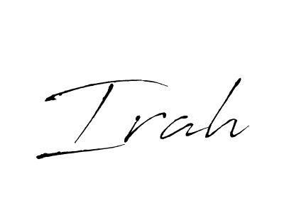 Create a beautiful signature design for name Irah. With this signature (Antro_Vectra) fonts, you can make a handwritten signature for free. Irah signature style 6 images and pictures png