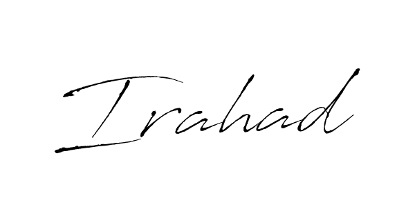 Also we have Irahad name is the best signature style. Create professional handwritten signature collection using Antro_Vectra autograph style. Irahad signature style 6 images and pictures png