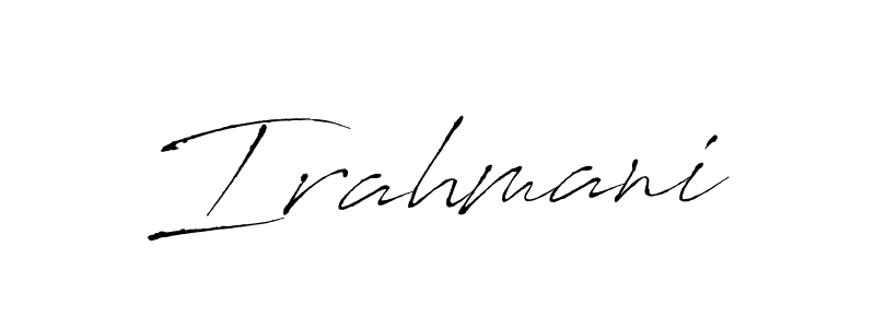 You should practise on your own different ways (Antro_Vectra) to write your name (Irahmani) in signature. don't let someone else do it for you. Irahmani signature style 6 images and pictures png