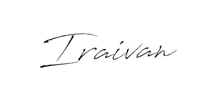 How to make Iraivan name signature. Use Antro_Vectra style for creating short signs online. This is the latest handwritten sign. Iraivan signature style 6 images and pictures png