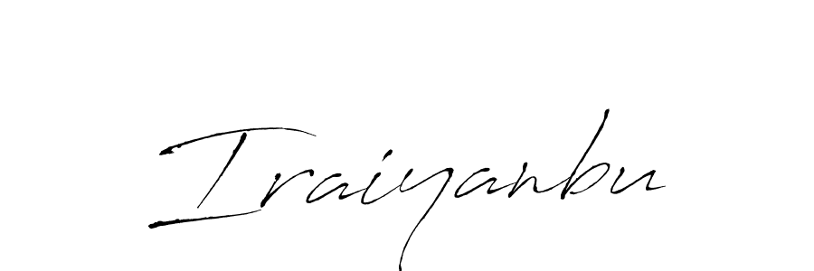 Design your own signature with our free online signature maker. With this signature software, you can create a handwritten (Antro_Vectra) signature for name Iraiyanbu. Iraiyanbu signature style 6 images and pictures png