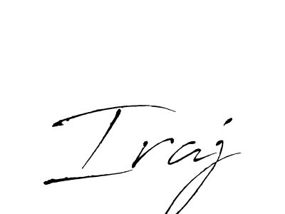 The best way (Antro_Vectra) to make a short signature is to pick only two or three words in your name. The name Iraj include a total of six letters. For converting this name. Iraj signature style 6 images and pictures png