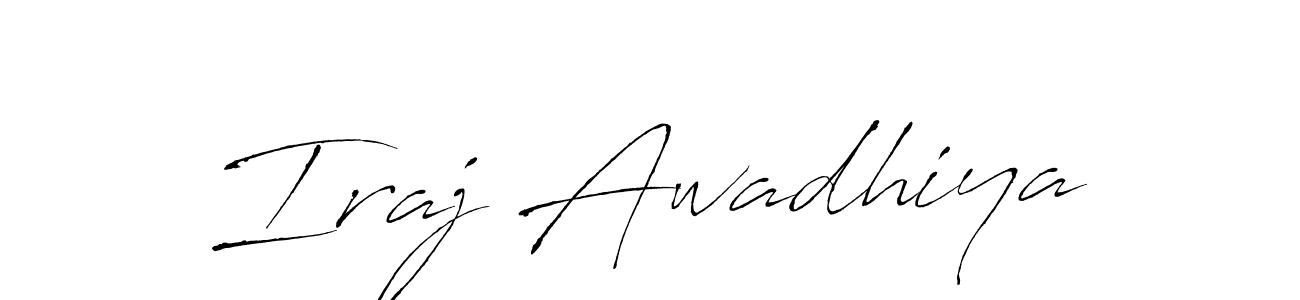 It looks lik you need a new signature style for name Iraj Awadhiya. Design unique handwritten (Antro_Vectra) signature with our free signature maker in just a few clicks. Iraj Awadhiya signature style 6 images and pictures png