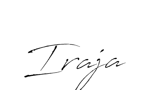 How to make Iraja name signature. Use Antro_Vectra style for creating short signs online. This is the latest handwritten sign. Iraja signature style 6 images and pictures png