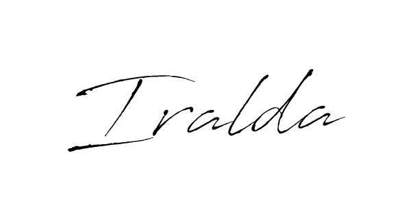 if you are searching for the best signature style for your name Iralda. so please give up your signature search. here we have designed multiple signature styles  using Antro_Vectra. Iralda signature style 6 images and pictures png