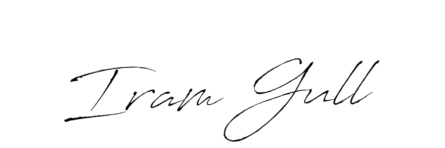 Design your own signature with our free online signature maker. With this signature software, you can create a handwritten (Antro_Vectra) signature for name Iram Gull. Iram Gull signature style 6 images and pictures png