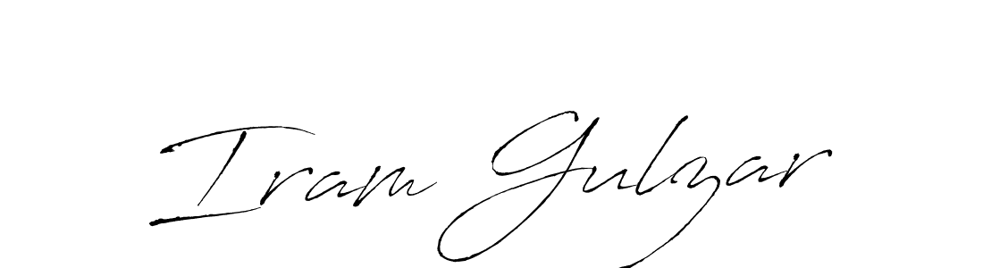 Also You can easily find your signature by using the search form. We will create Iram Gulzar name handwritten signature images for you free of cost using Antro_Vectra sign style. Iram Gulzar signature style 6 images and pictures png