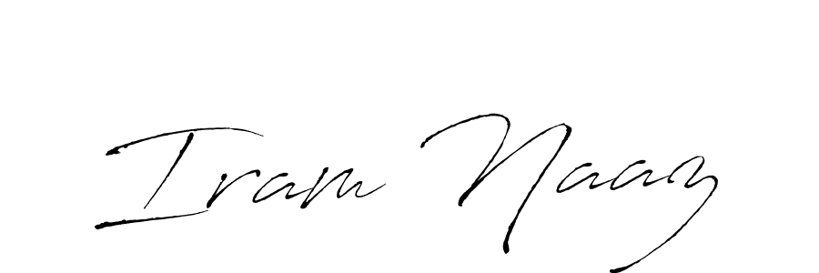 How to make Iram Naaz signature? Antro_Vectra is a professional autograph style. Create handwritten signature for Iram Naaz name. Iram Naaz signature style 6 images and pictures png