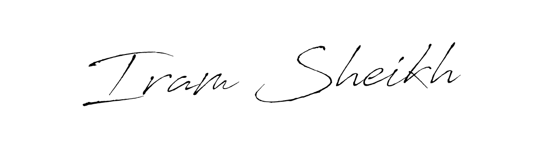 Iram Sheikh stylish signature style. Best Handwritten Sign (Antro_Vectra) for my name. Handwritten Signature Collection Ideas for my name Iram Sheikh. Iram Sheikh signature style 6 images and pictures png