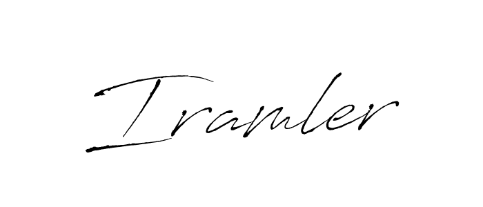 How to make Iramler name signature. Use Antro_Vectra style for creating short signs online. This is the latest handwritten sign. Iramler signature style 6 images and pictures png