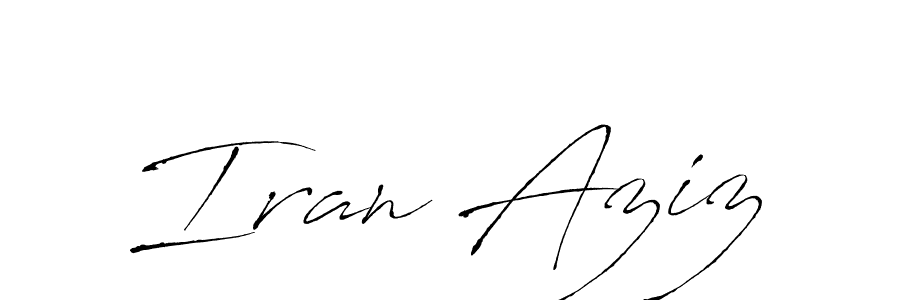 Make a beautiful signature design for name Iran Aziz. Use this online signature maker to create a handwritten signature for free. Iran Aziz signature style 6 images and pictures png