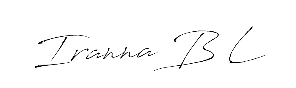 Similarly Antro_Vectra is the best handwritten signature design. Signature creator online .You can use it as an online autograph creator for name Iranna B L. Iranna B L signature style 6 images and pictures png