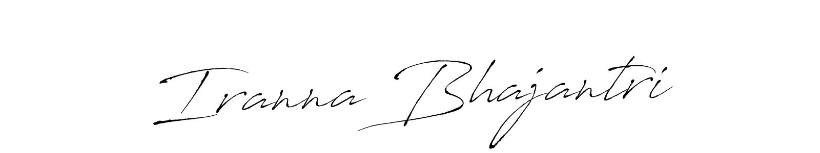 How to make Iranna Bhajantri signature? Antro_Vectra is a professional autograph style. Create handwritten signature for Iranna Bhajantri name. Iranna Bhajantri signature style 6 images and pictures png