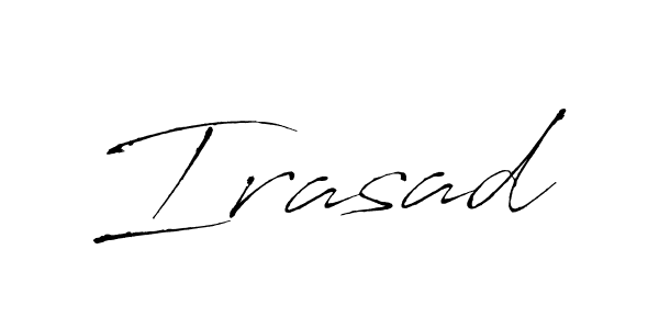 Use a signature maker to create a handwritten signature online. With this signature software, you can design (Antro_Vectra) your own signature for name Irasad. Irasad signature style 6 images and pictures png