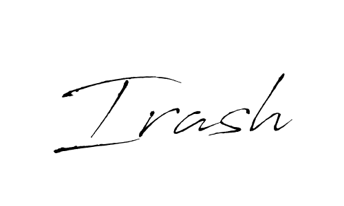 if you are searching for the best signature style for your name Irash. so please give up your signature search. here we have designed multiple signature styles  using Antro_Vectra. Irash signature style 6 images and pictures png