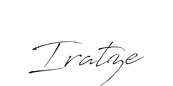 Create a beautiful signature design for name Iratze. With this signature (Antro_Vectra) fonts, you can make a handwritten signature for free. Iratze signature style 6 images and pictures png