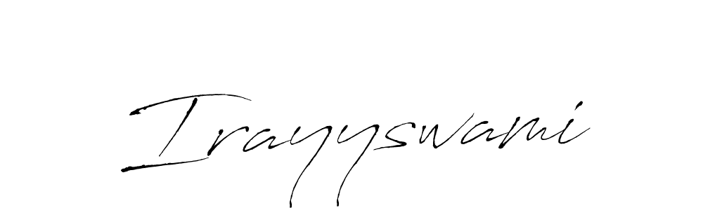 How to make Irayyswami signature? Antro_Vectra is a professional autograph style. Create handwritten signature for Irayyswami name. Irayyswami signature style 6 images and pictures png
