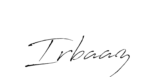 How to make Irbaaz name signature. Use Antro_Vectra style for creating short signs online. This is the latest handwritten sign. Irbaaz signature style 6 images and pictures png