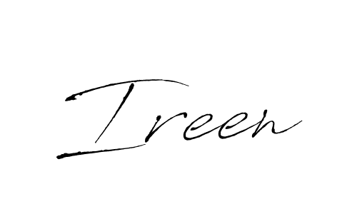 Design your own signature with our free online signature maker. With this signature software, you can create a handwritten (Antro_Vectra) signature for name Ireen. Ireen signature style 6 images and pictures png