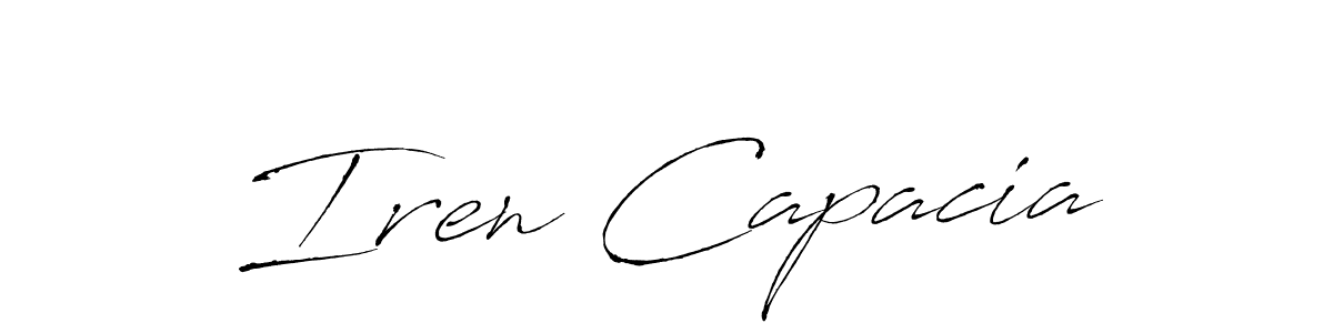This is the best signature style for the Iren Capacia name. Also you like these signature font (Antro_Vectra). Mix name signature. Iren Capacia signature style 6 images and pictures png