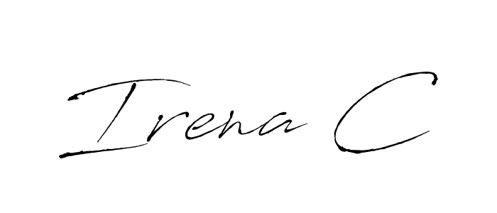 You should practise on your own different ways (Antro_Vectra) to write your name (Irena C) in signature. don't let someone else do it for you. Irena C signature style 6 images and pictures png