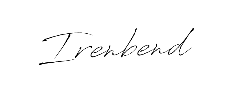 Irenbend stylish signature style. Best Handwritten Sign (Antro_Vectra) for my name. Handwritten Signature Collection Ideas for my name Irenbend. Irenbend signature style 6 images and pictures png