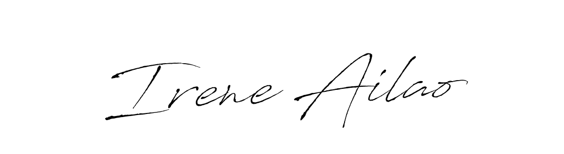 Irene Ailao stylish signature style. Best Handwritten Sign (Antro_Vectra) for my name. Handwritten Signature Collection Ideas for my name Irene Ailao. Irene Ailao signature style 6 images and pictures png