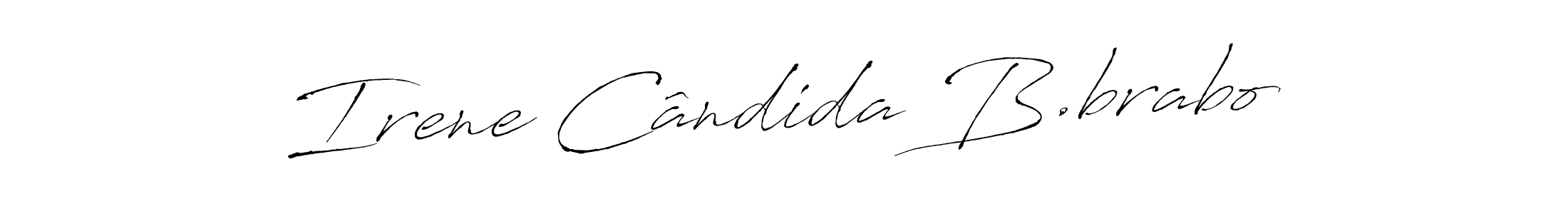 Irene Cândida B.brabo stylish signature style. Best Handwritten Sign (Antro_Vectra) for my name. Handwritten Signature Collection Ideas for my name Irene Cândida B.brabo. Irene Cândida B.brabo signature style 6 images and pictures png
