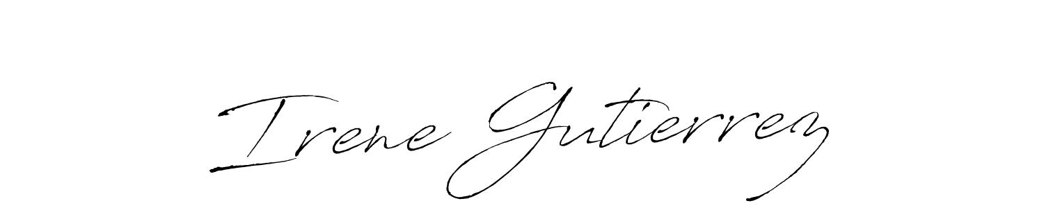How to make Irene Gutierrez signature? Antro_Vectra is a professional autograph style. Create handwritten signature for Irene Gutierrez name. Irene Gutierrez signature style 6 images and pictures png