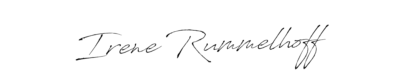 Use a signature maker to create a handwritten signature online. With this signature software, you can design (Antro_Vectra) your own signature for name Irene Rummelhoff. Irene Rummelhoff signature style 6 images and pictures png