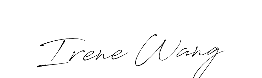 Irene Wang stylish signature style. Best Handwritten Sign (Antro_Vectra) for my name. Handwritten Signature Collection Ideas for my name Irene Wang. Irene Wang signature style 6 images and pictures png