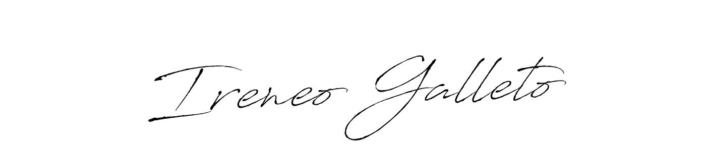 You should practise on your own different ways (Antro_Vectra) to write your name (Ireneo Galleto) in signature. don't let someone else do it for you. Ireneo Galleto signature style 6 images and pictures png